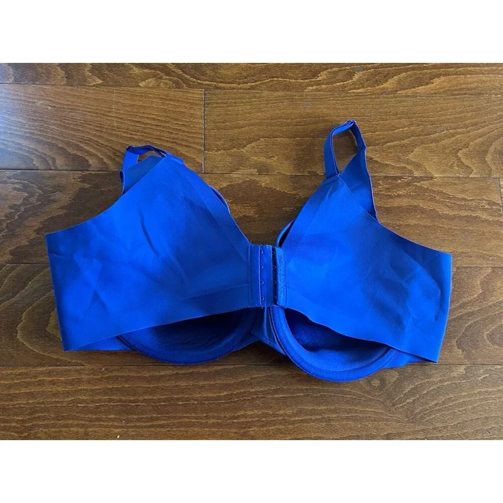 Cacique Lane‎ Bryant Blue Lightly Lined Balconette Wired Bra Plus 46DD